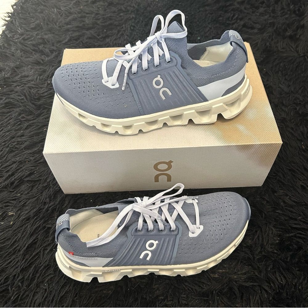 ON CLOUDSWIFT metal heather running athletic training lace up shoes sneakers 9